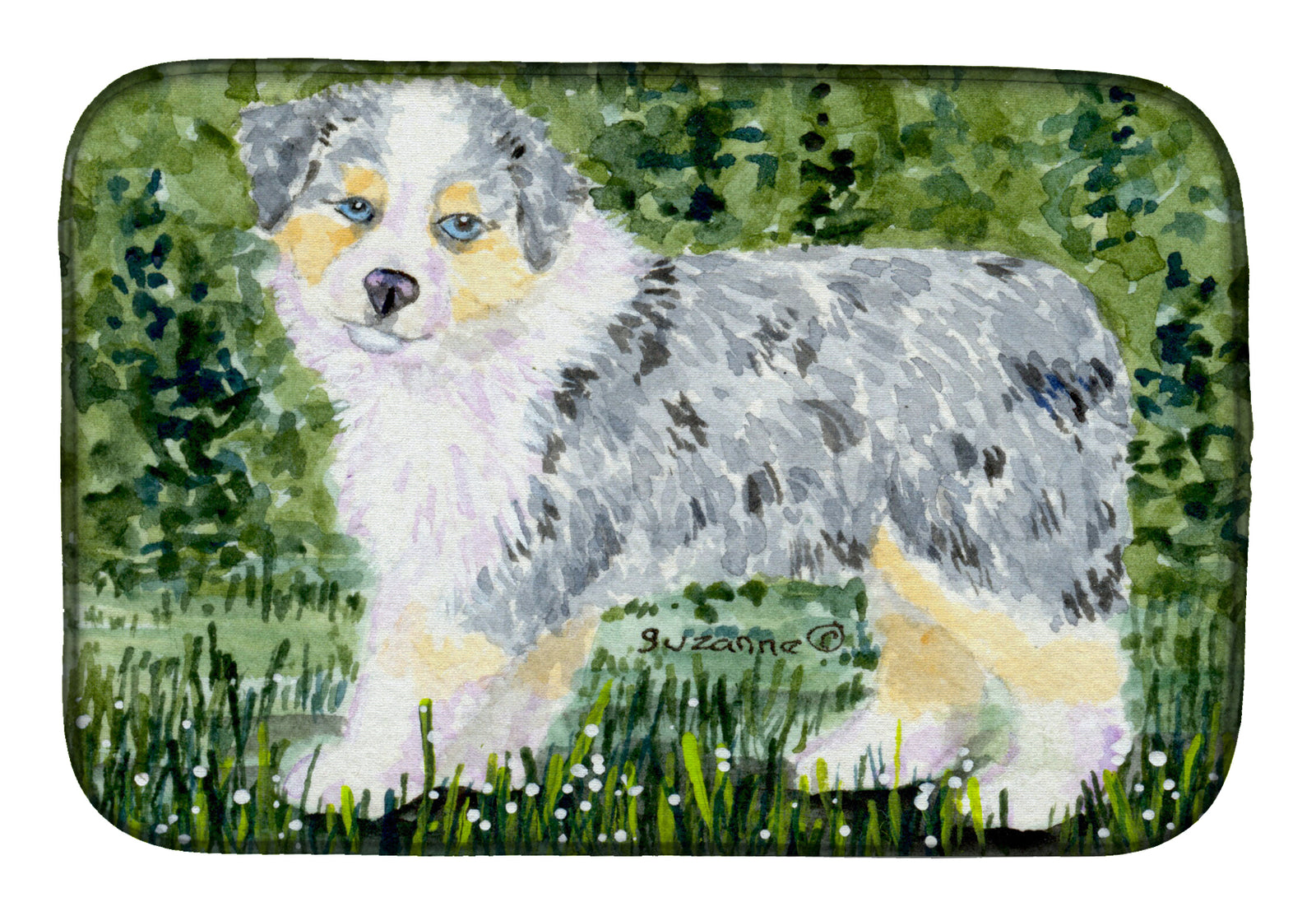 Australian Shepherd Dish Drying Mat SS8846DDM  the-store.com.