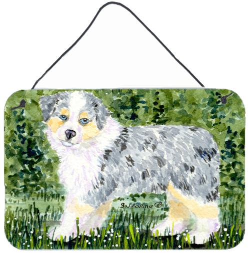 Australian Shepherd Indoor Aluminium Metal Wall or Door Hanging Prints by Caroline&#39;s Treasures