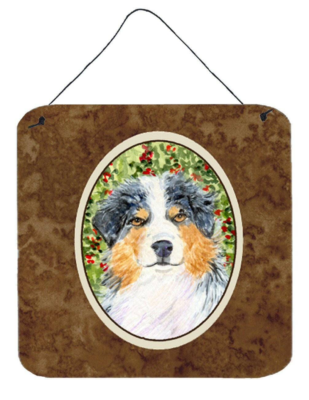 Australian Shepherd Aluminium Metal Wall or Door Hanging Prints by Caroline's Treasures