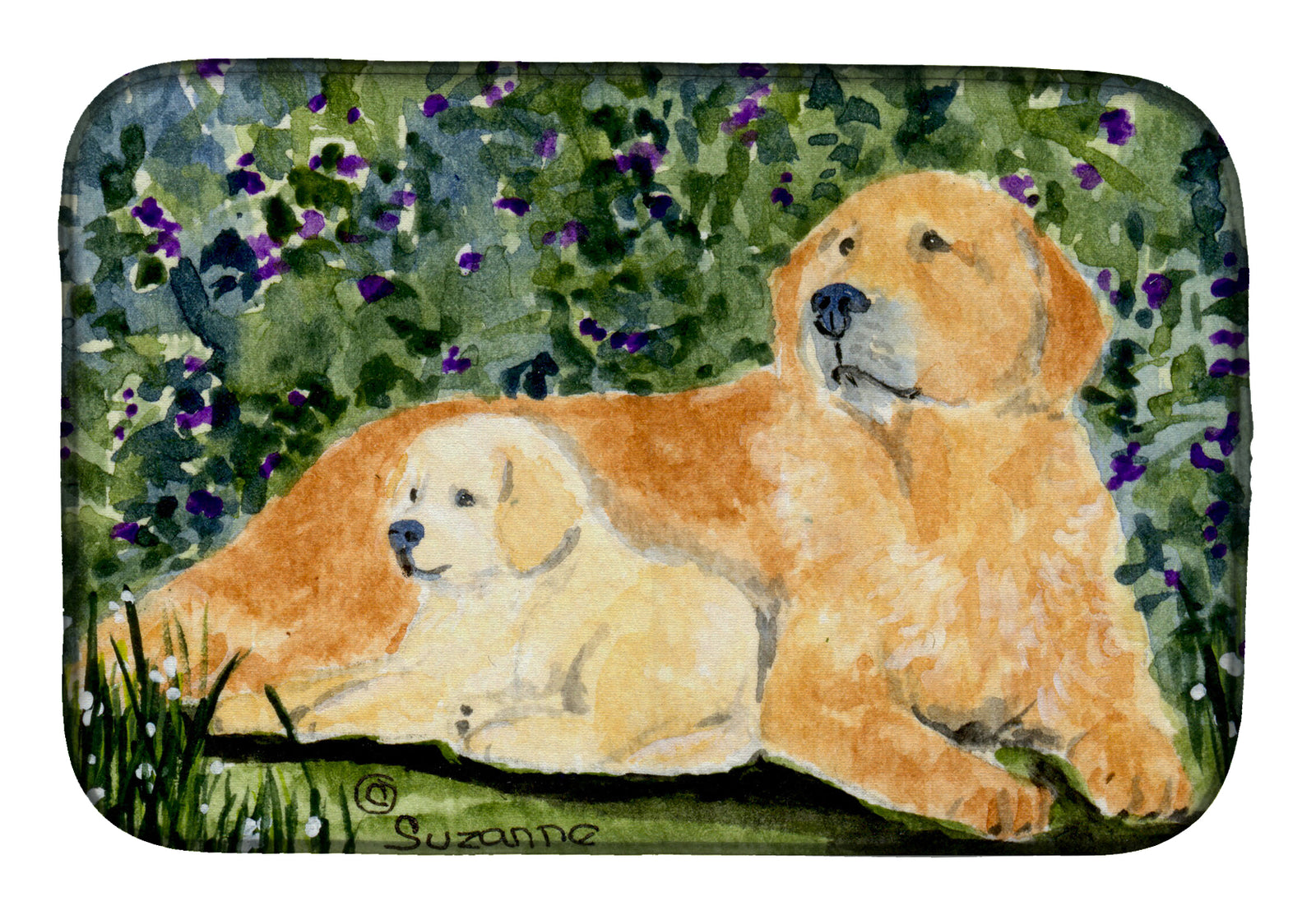 Golden Retriever Dish Drying Mat SS8852DDM  the-store.com.