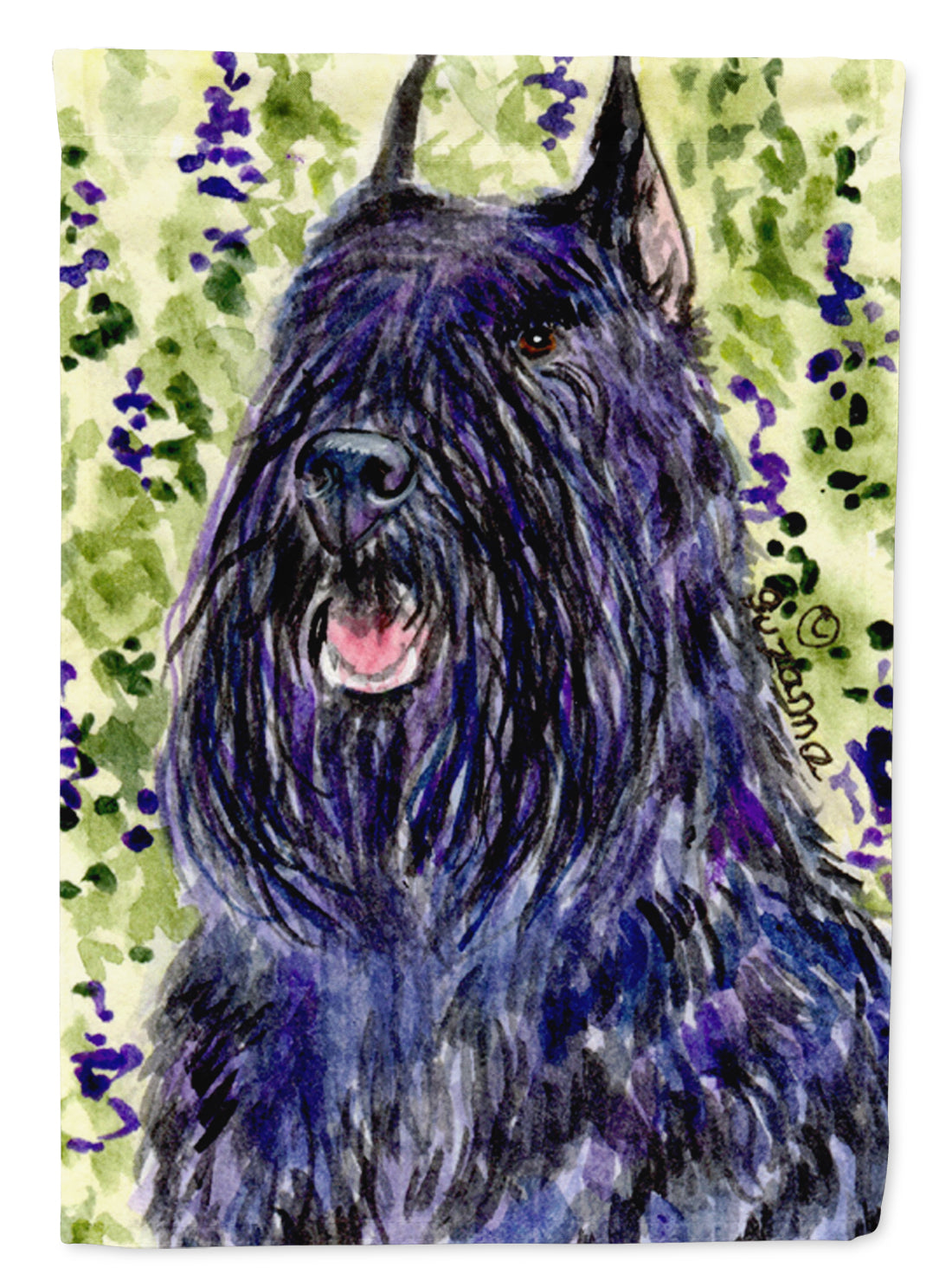 Bouvier des Flandres Flag Canvas House Size  the-store.com.