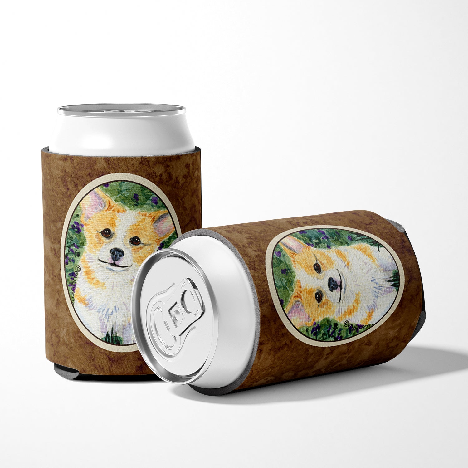 Corgi Can or Bottle Beverage Insulator Hugger.