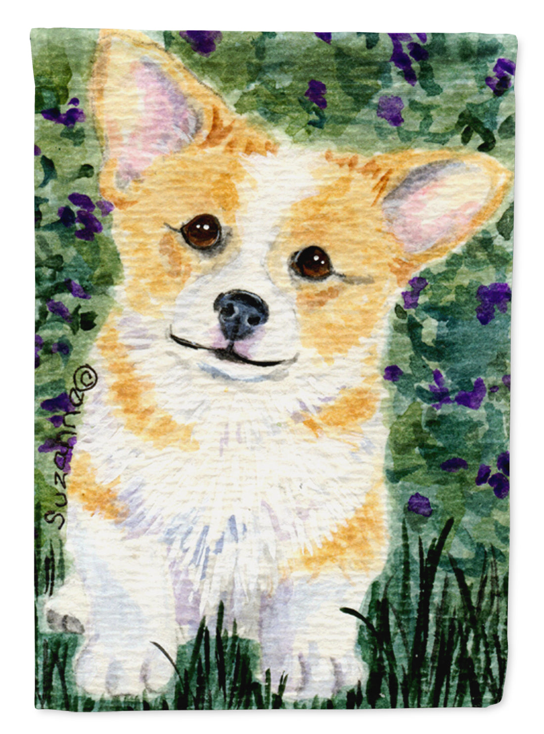 Corgi Flag Garden Size.