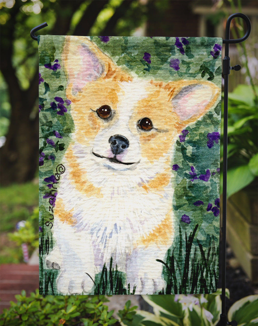 Corgi Flag Garden Size.