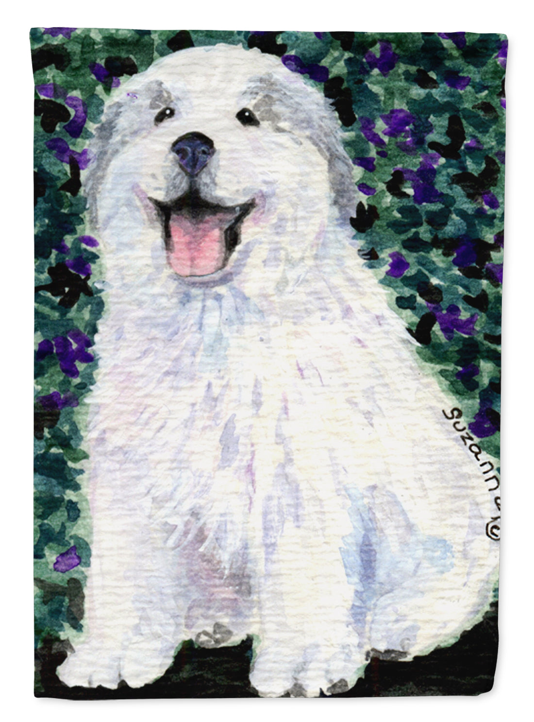 Great Pyrenees Flag Canvas House Size  the-store.com.