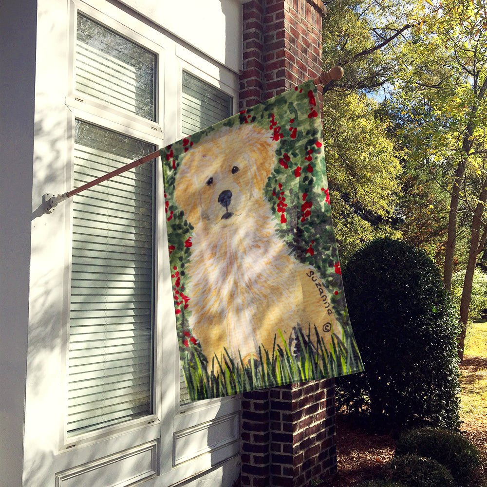 Golden Retriever Flag Canvas House Size  the-store.com.