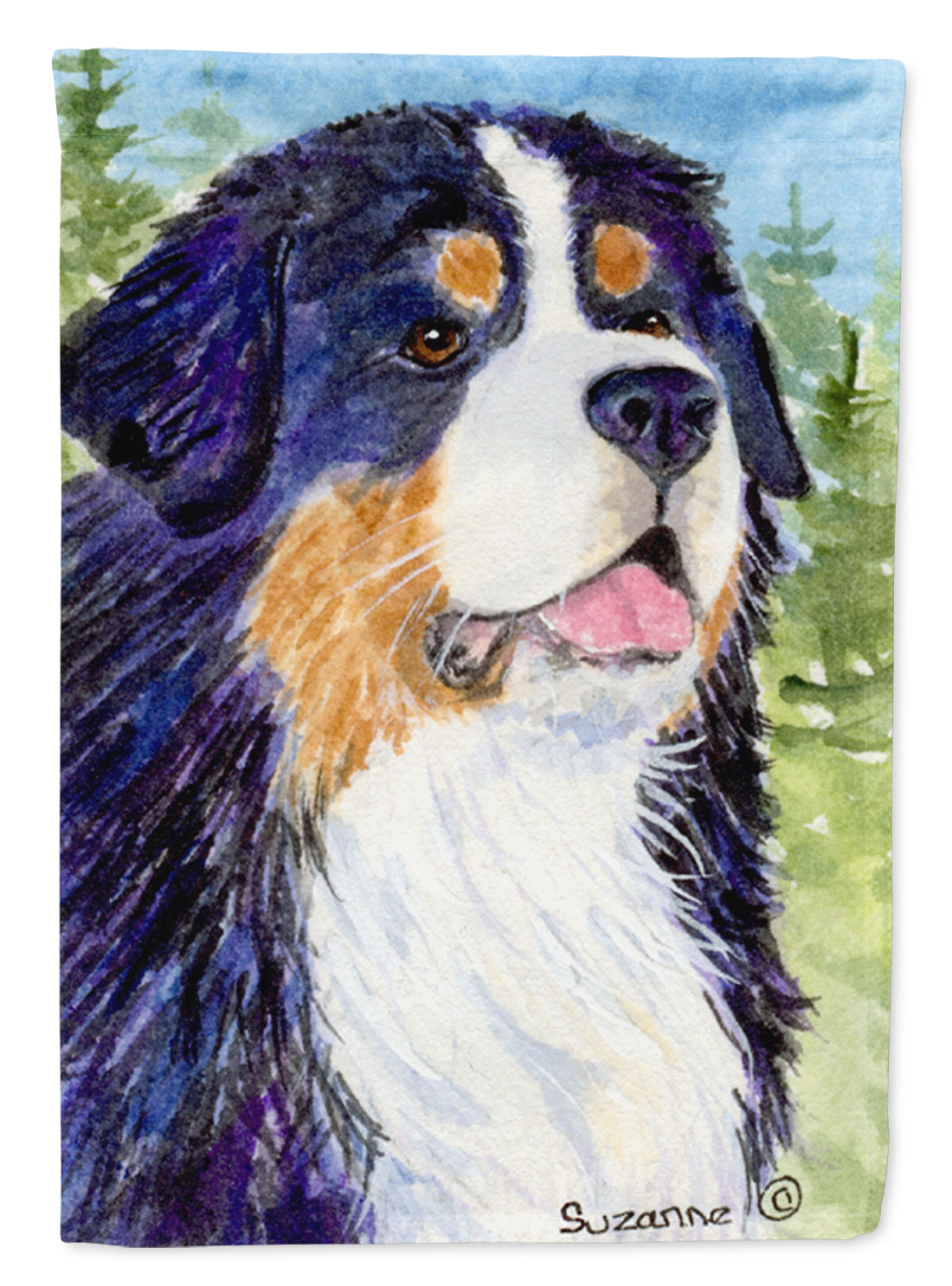 Bernese Mountain Dog Flag Canvas House Size  the-store.com.