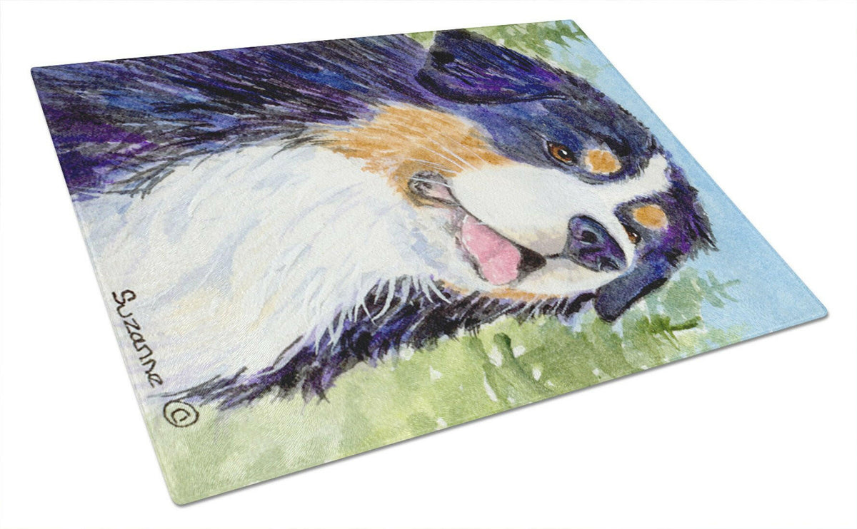 Bernese Mountain Dog Glass Cutting Board Large by Caroline&#39;s Treasures