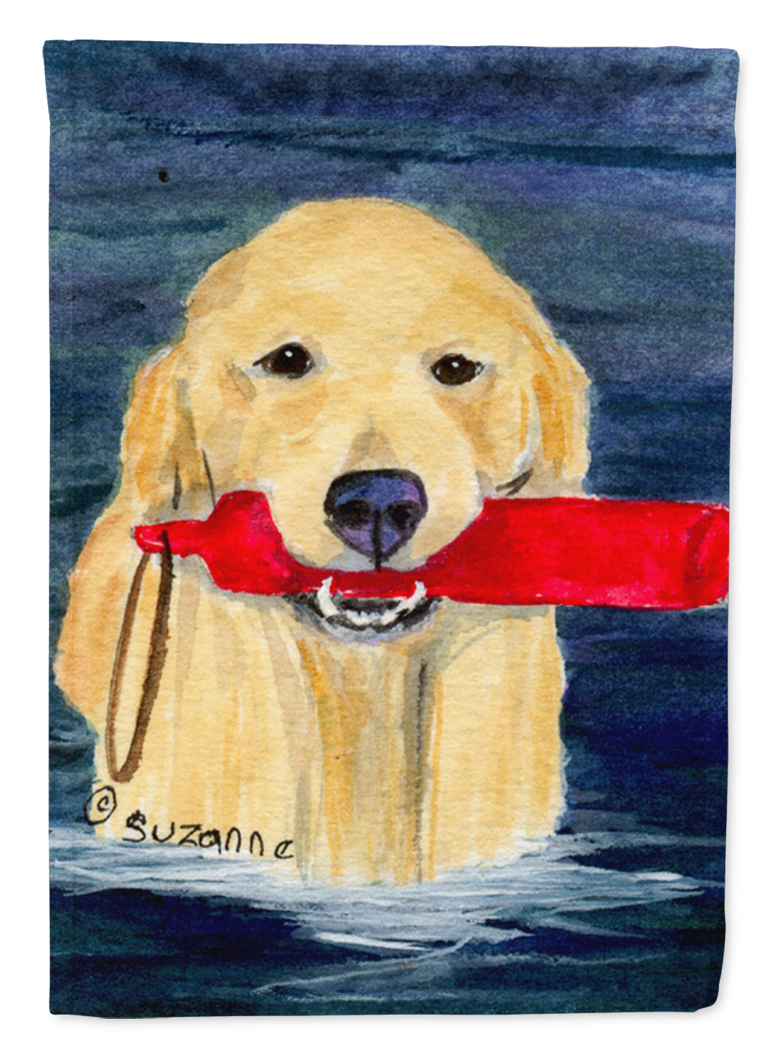 Golden Retriever Flag Canvas House Size  the-store.com.