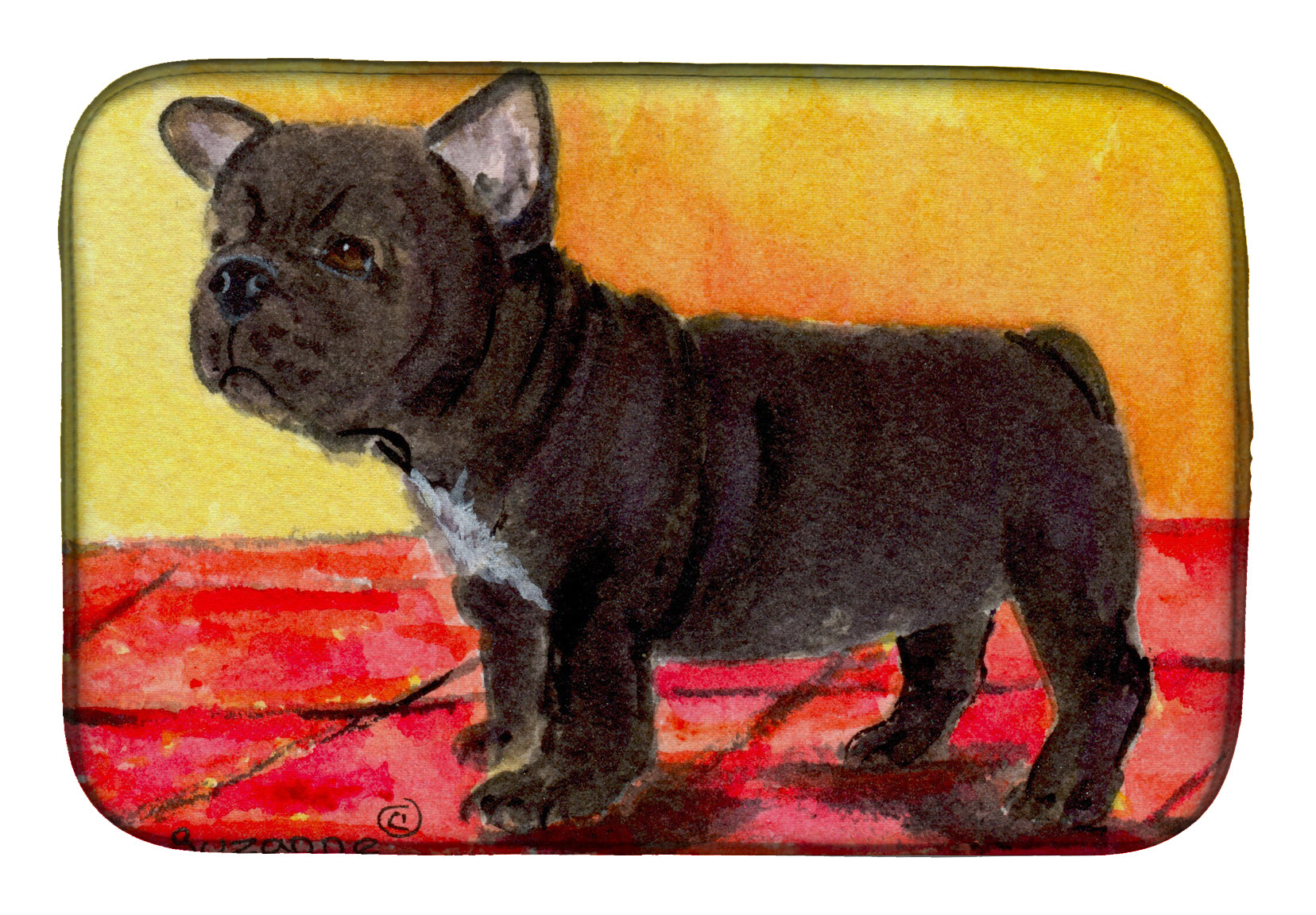 French Bulldog Dish Drying Mat SS8869DDM  the-store.com.