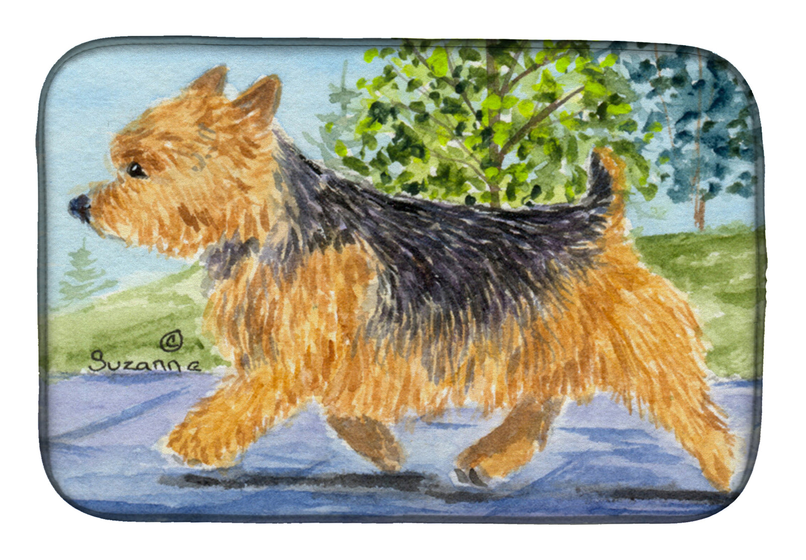 Norwich Terrier Dish Drying Mat SS8879DDM  the-store.com.