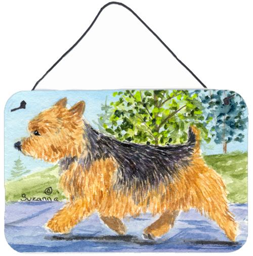 Norwich Terrier Indoor Aluminium Metal Wall or Door Hanging Prints by Caroline's Treasures