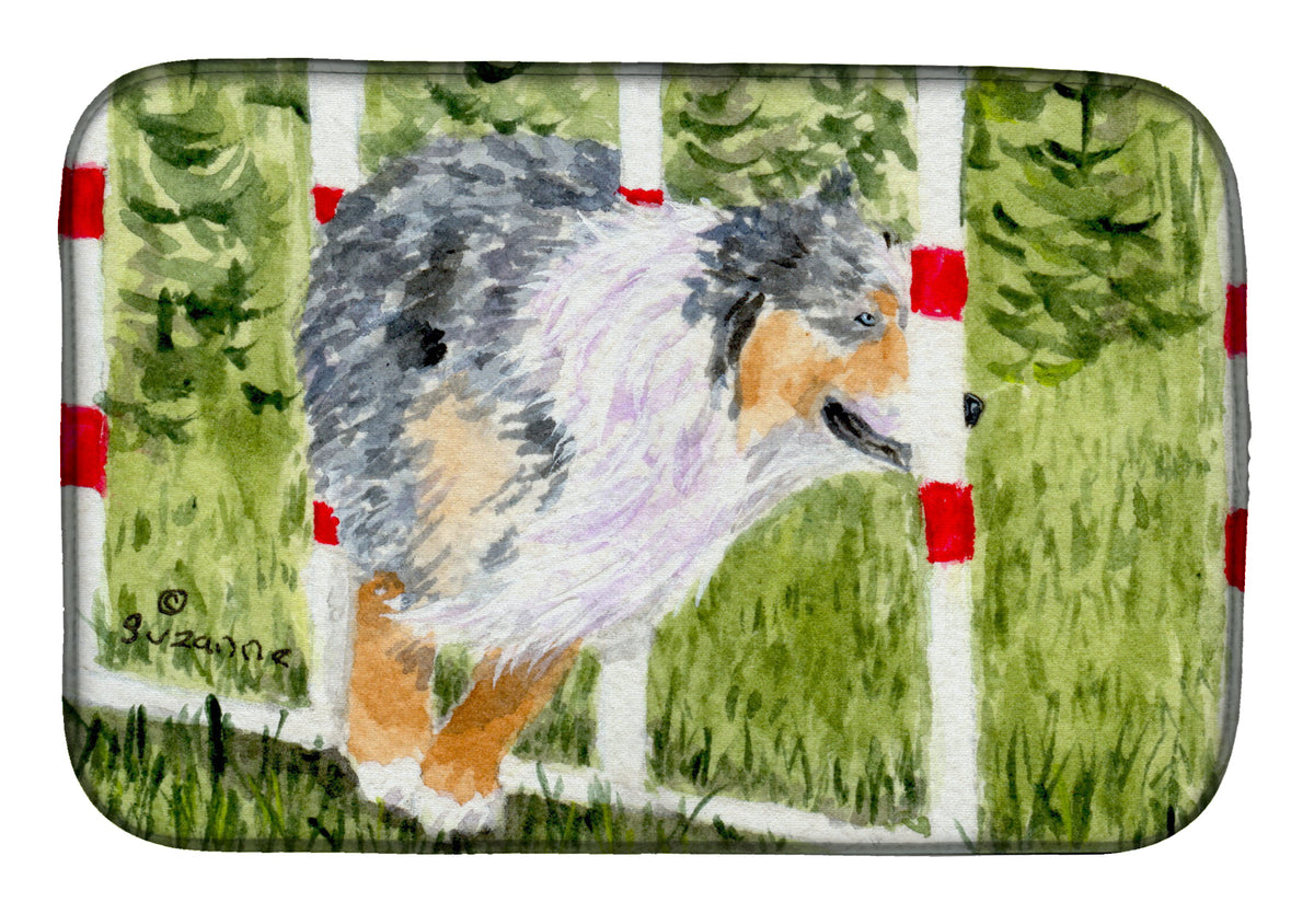 Australian Shepherd Dish Drying Mat SS8885DDM  the-store.com.