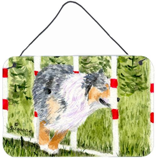 Australian Shepherd Indoor Aluminium Metal Wall or Door Hanging Prints by Caroline&#39;s Treasures