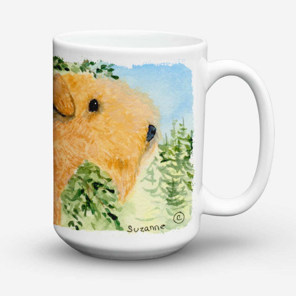 Lakeland Terrier Dishwasher Safe Microwavable Ceramic Coffee Mug 15 ounce SS8888CM15  the-store.com.