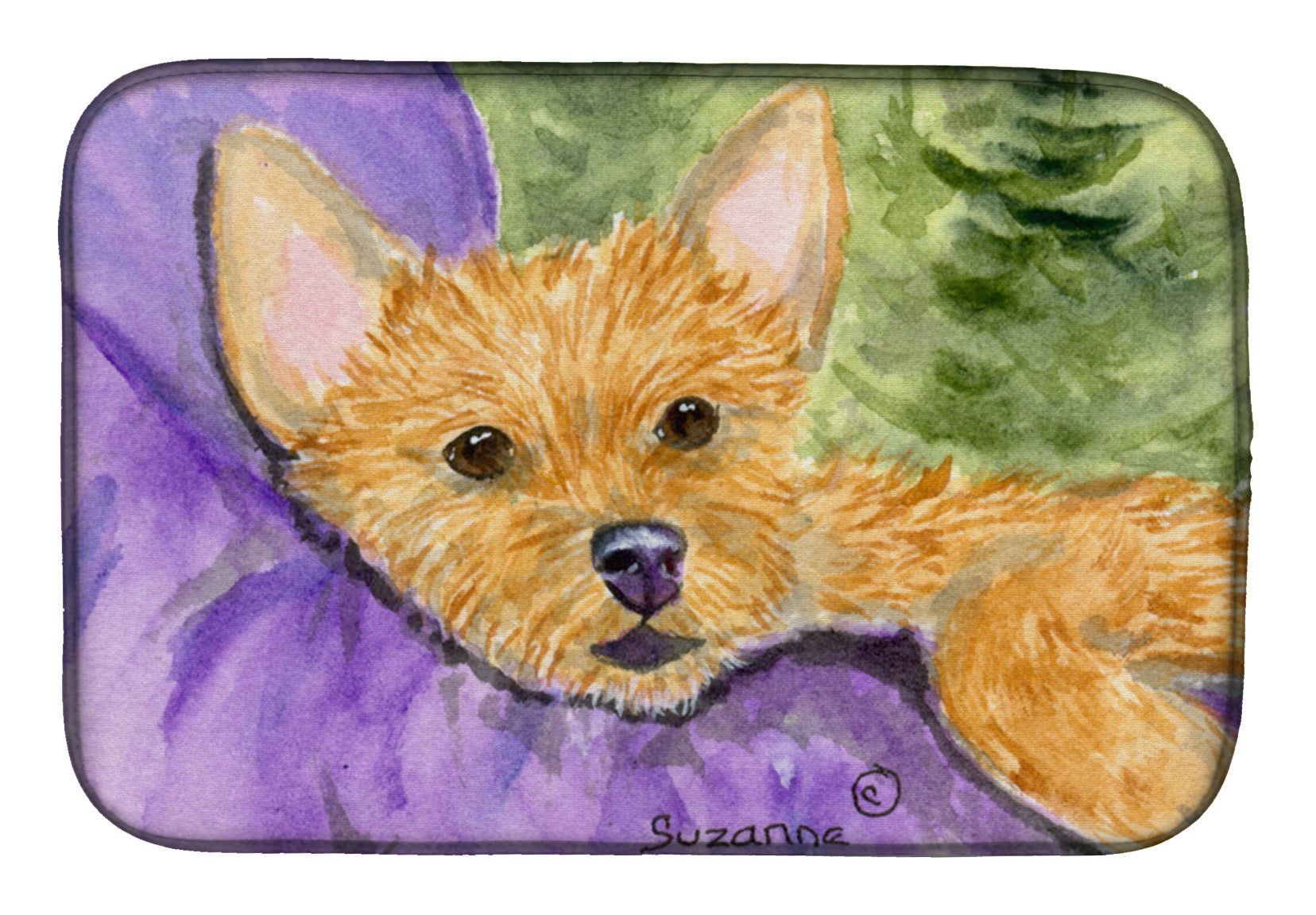 Norwich Terrier Dish Drying Mat SS8898DDM  the-store.com.