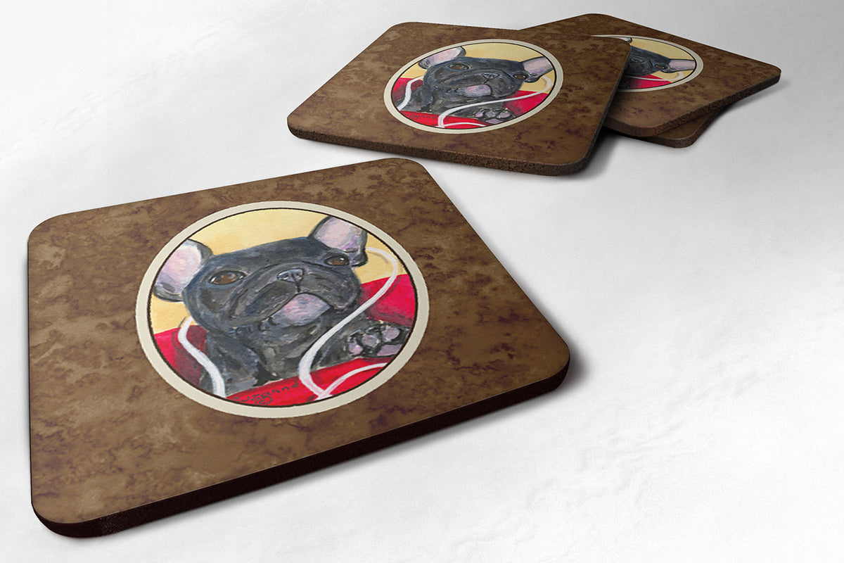 Set of 4 French Bulldog Foam Coasters - the-store.com