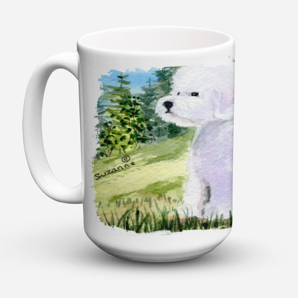 Bichon Frise Dishwasher Safe Microwavable Ceramic Coffee Mug 15 ounce SS8900CM15  the-store.com.