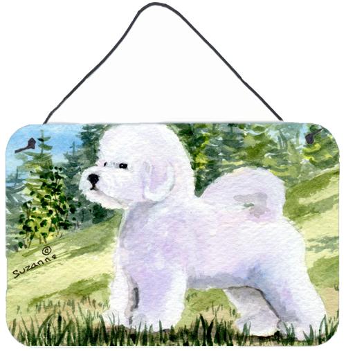 Bichon Frise Indoor Aluminium Metal Wall or Door Hanging Prints by Caroline&#39;s Treasures