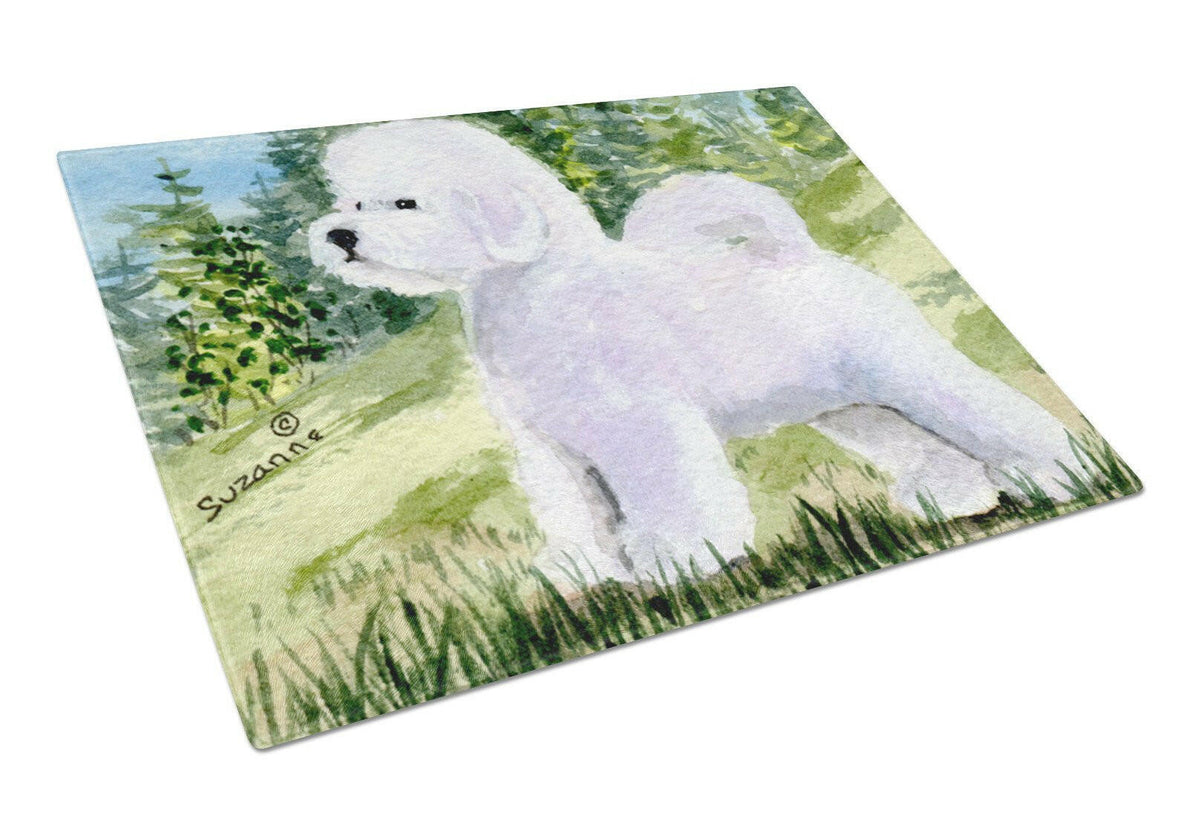 Bichon Frise Glass Cutting Board Large by Caroline&#39;s Treasures