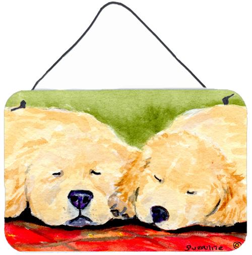 Golden Retriever Indoor Aluminium Metal Wall or Door Hanging Prints by Caroline's Treasures