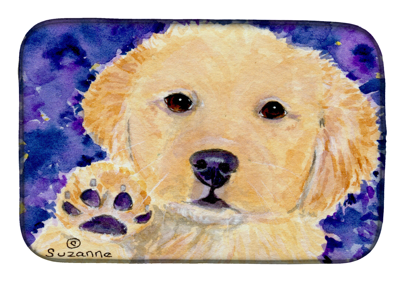 Golden Retriever Dish Drying Mat SS8903DDM  the-store.com.