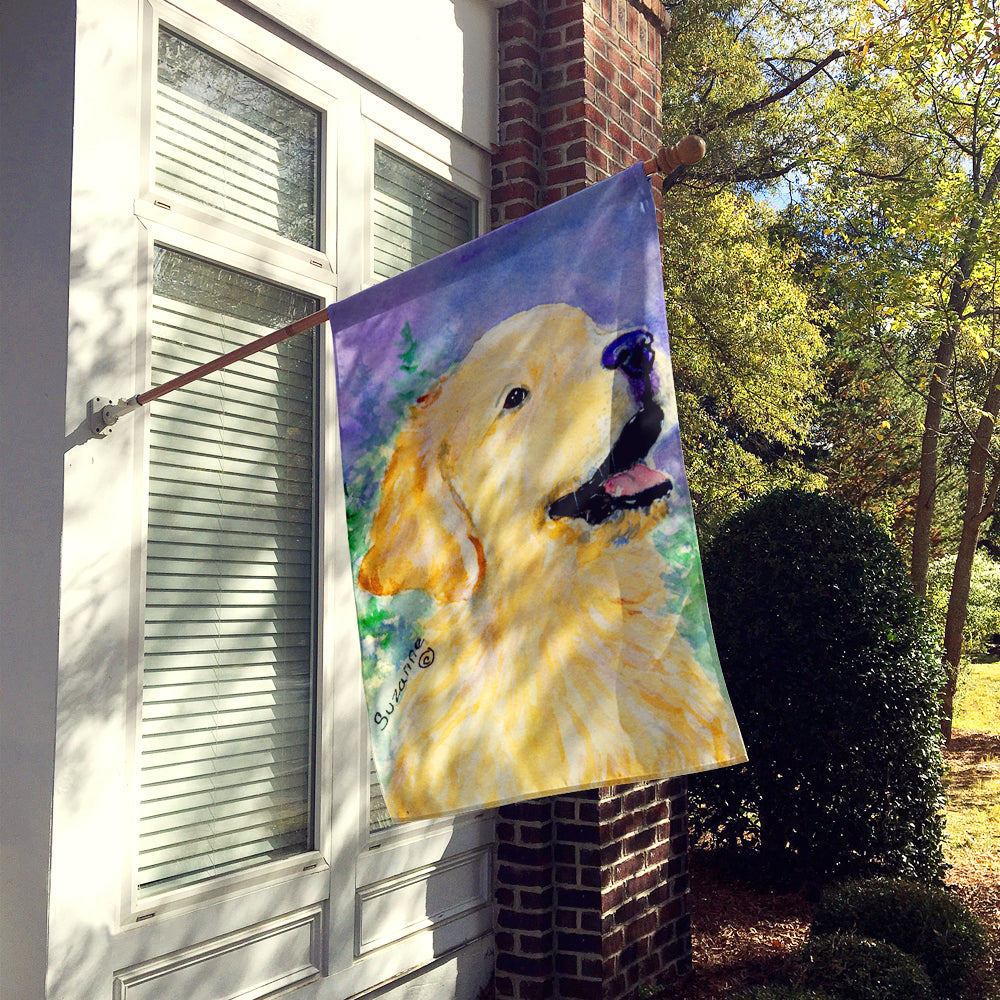 Golden Retriever Flag Canvas House Size  the-store.com.