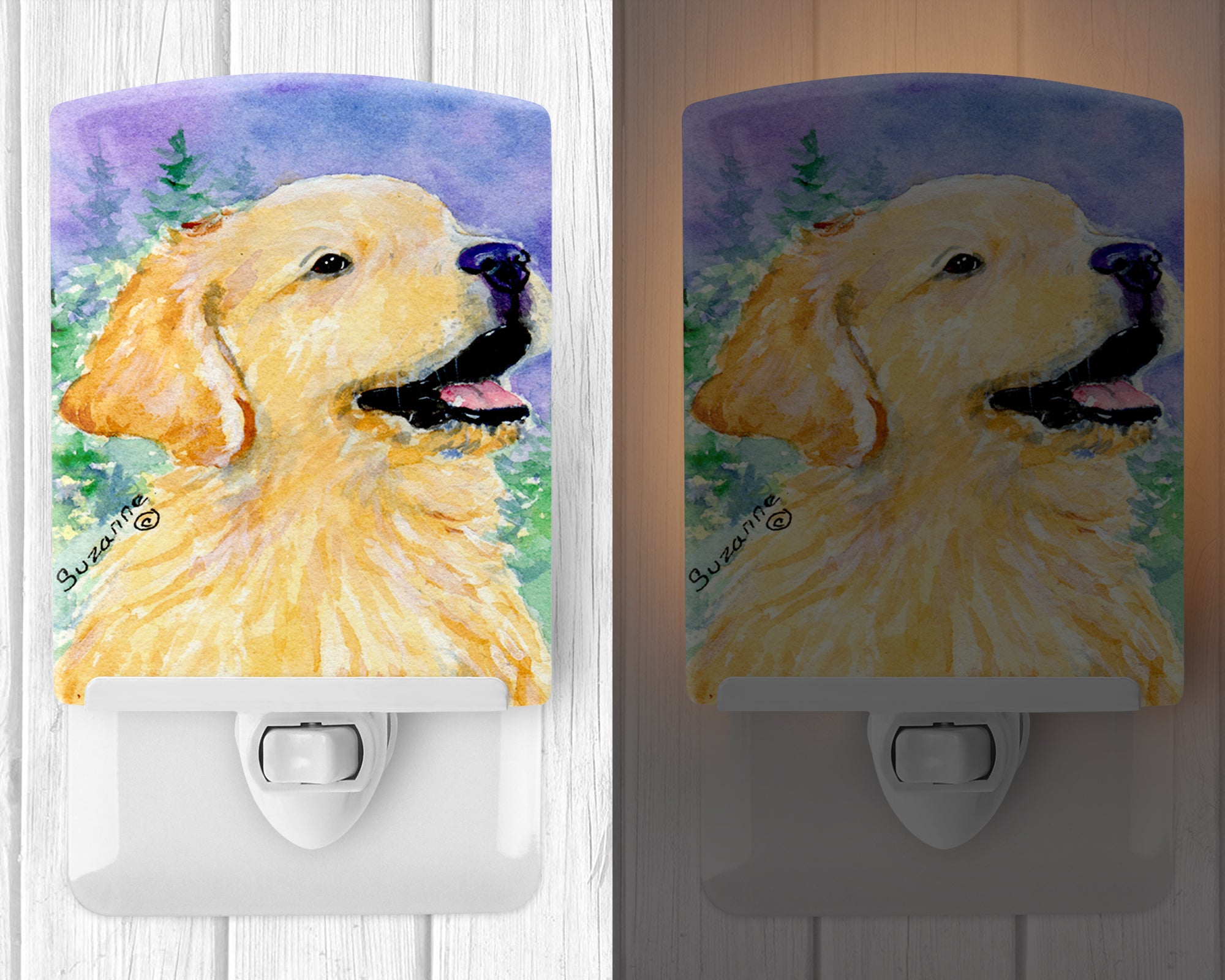 Golden Retriever Ceramic Night Light SS8904CNL - the-store.com