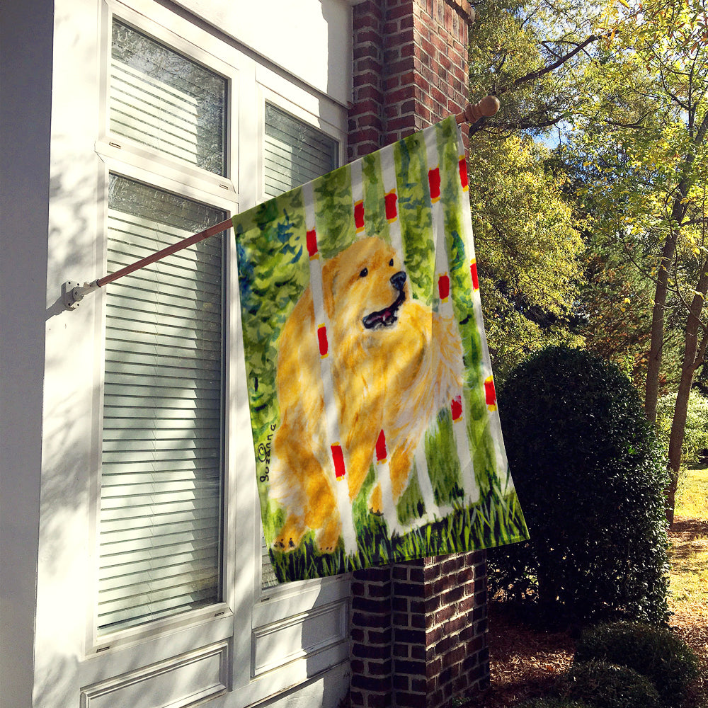 Golden Retriever Flag Canvas House Size  the-store.com.