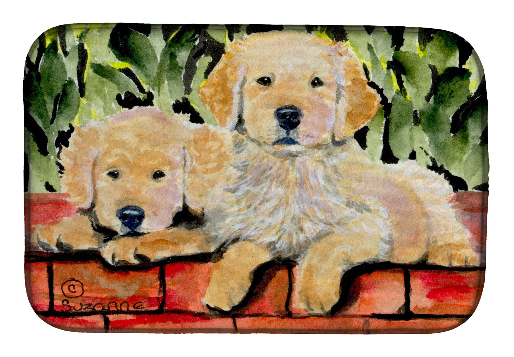 Golden Retriever Dish Drying Mat SS8908DDM  the-store.com.