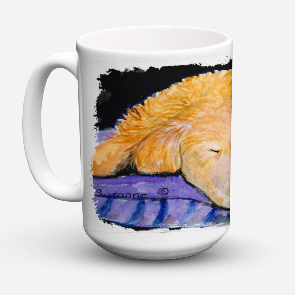 Golden Retriever Dishwasher Safe Microwavable Ceramic Coffee Mug 15 ounce SS8909CM15  the-store.com.