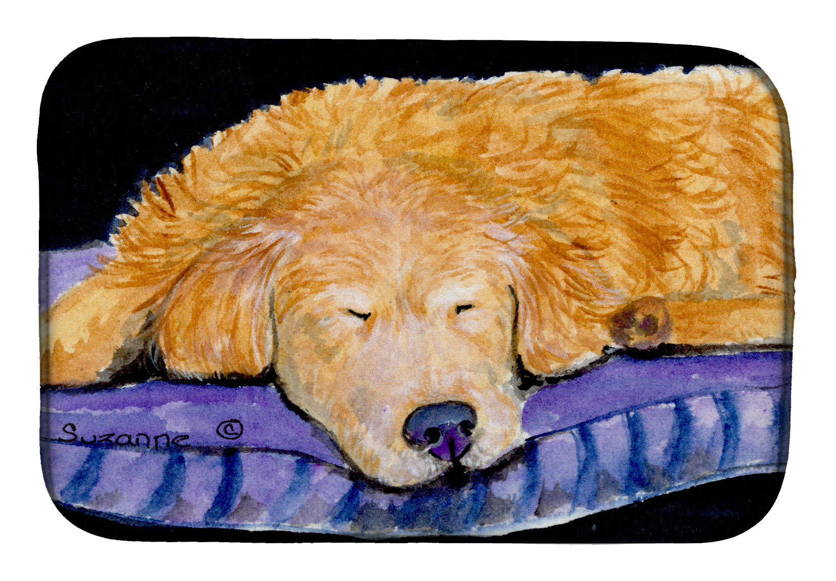 Golden Retriever Dish Drying Mat SS8909DDM  the-store.com.