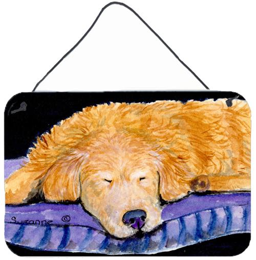 Golden Retriever Indoor Aluminium Metal Wall or Door Hanging Prints by Caroline's Treasures