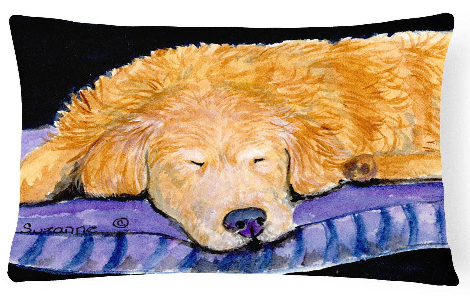 Golden Retriever Decorative   Canvas Fabric Pillow by Caroline's Treasures