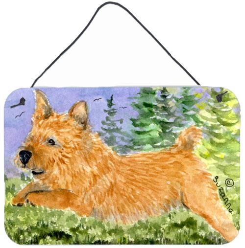 Norwich Terrier Indoor Aluminium Metal Wall or Door Hanging Prints by Caroline's Treasures