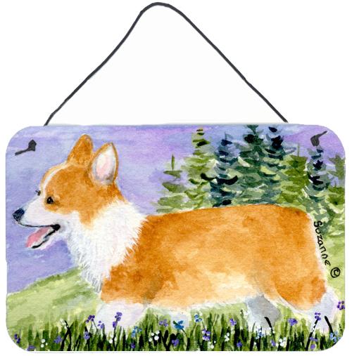 Corgi Indoor Aluminium Metal Wall or Door Hanging Prints by Caroline&#39;s Treasures