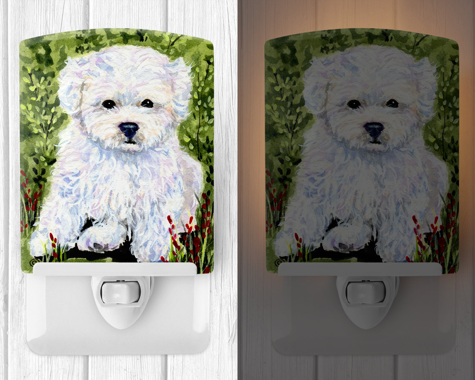 Bichon Frise Ceramic Night Light SS8913CNL - the-store.com