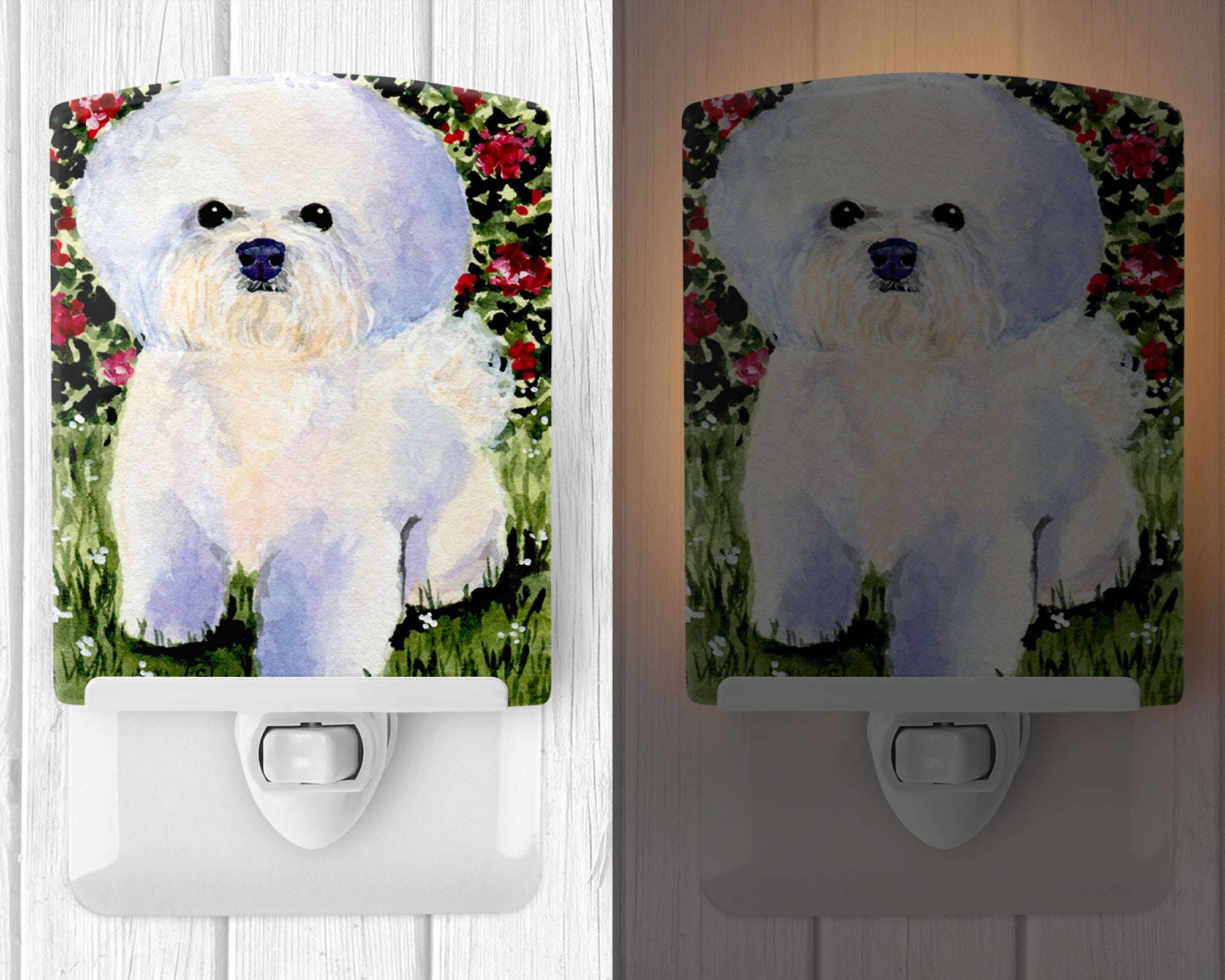 Bichon Frise Ceramic Night Light SS8914CNL - the-store.com