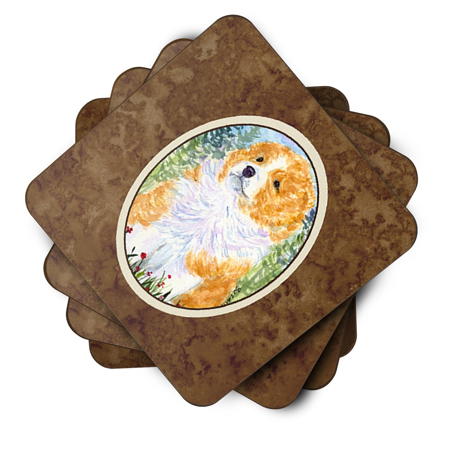 Set of 4 Sheltie Foam Coasters - the-store.com