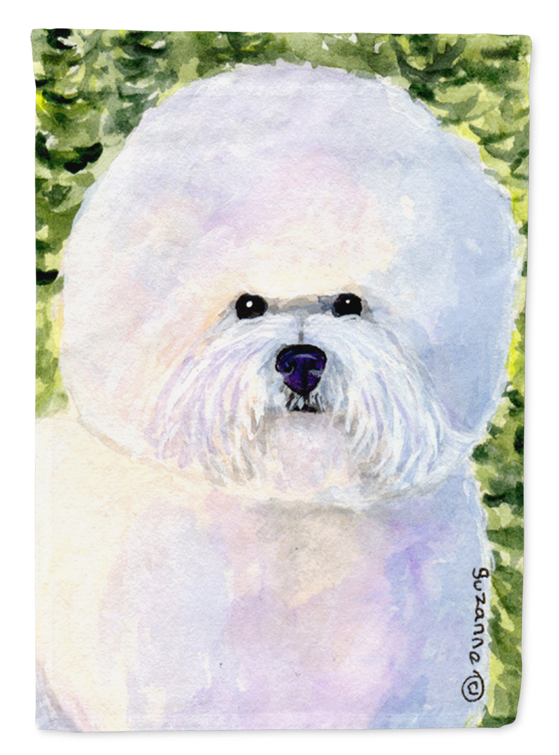 Bichon Frise Flag Canvas House Size  the-store.com.