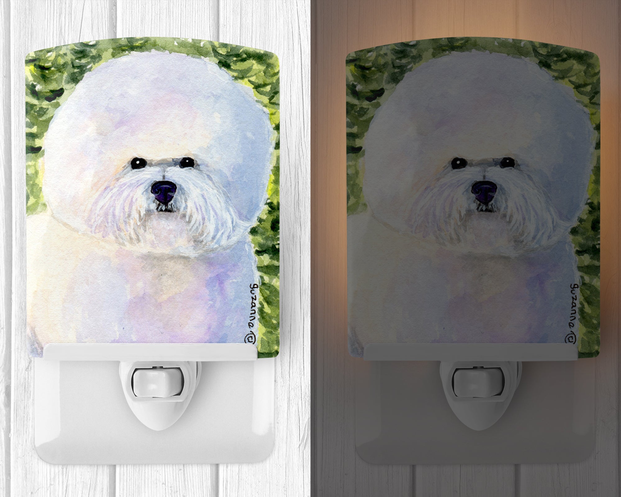 Bichon Frise Ceramic Night Light SS8919CNL - the-store.com