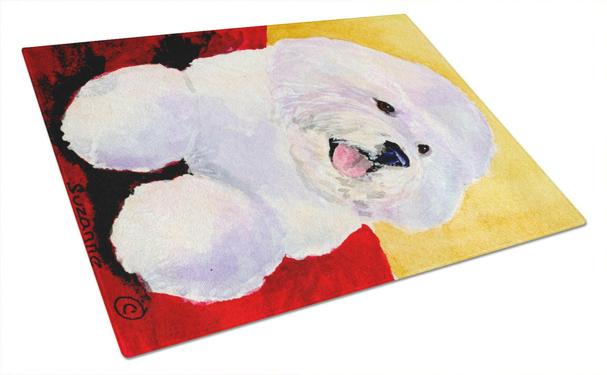 Bichon Frise Glass Cutting Board Large by Caroline&#39;s Treasures