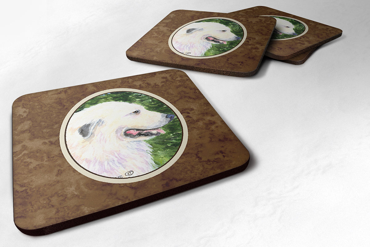 Set of 4 Great Pyrenees Foam Coasters - the-store.com