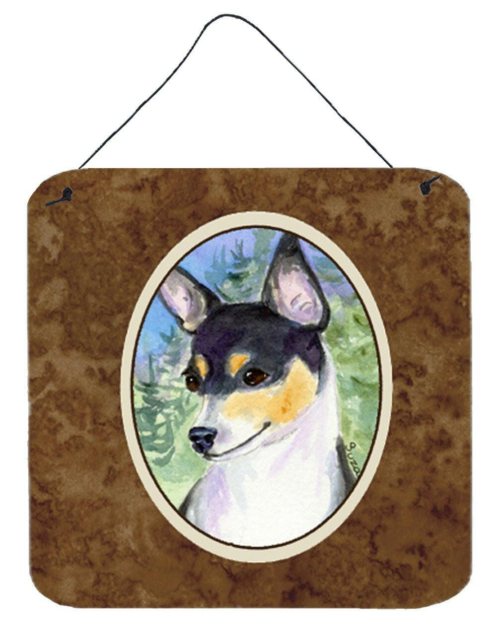 Fox Terrier Aluminium Metal Wall or Door Hanging Prints by Caroline's Treasures