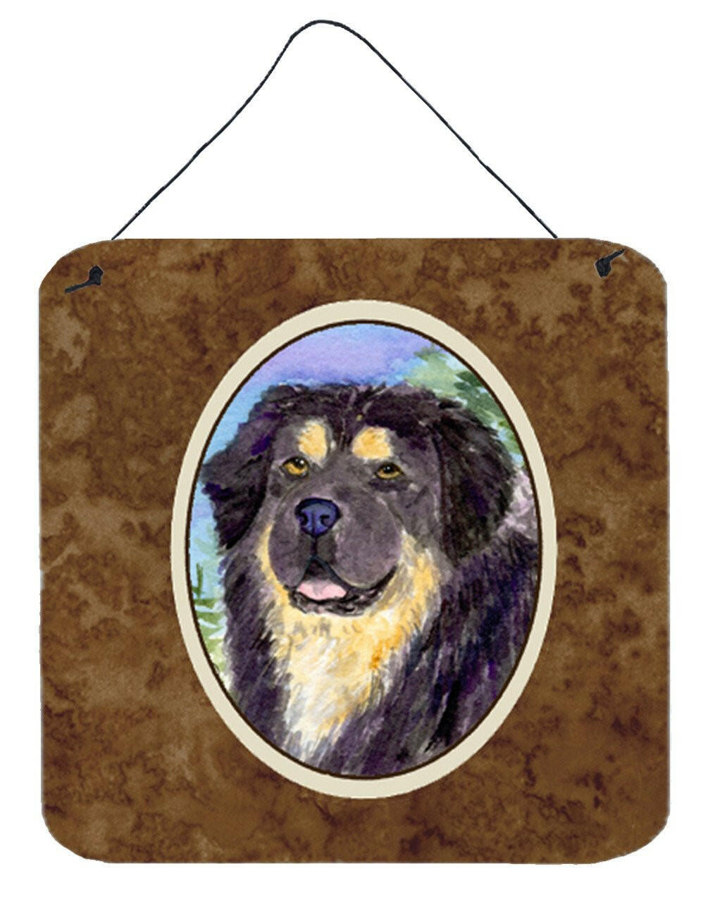 Tibetan Mastiff Aluminium Metal Wall or Door Hanging Prints by Caroline&#39;s Treasures