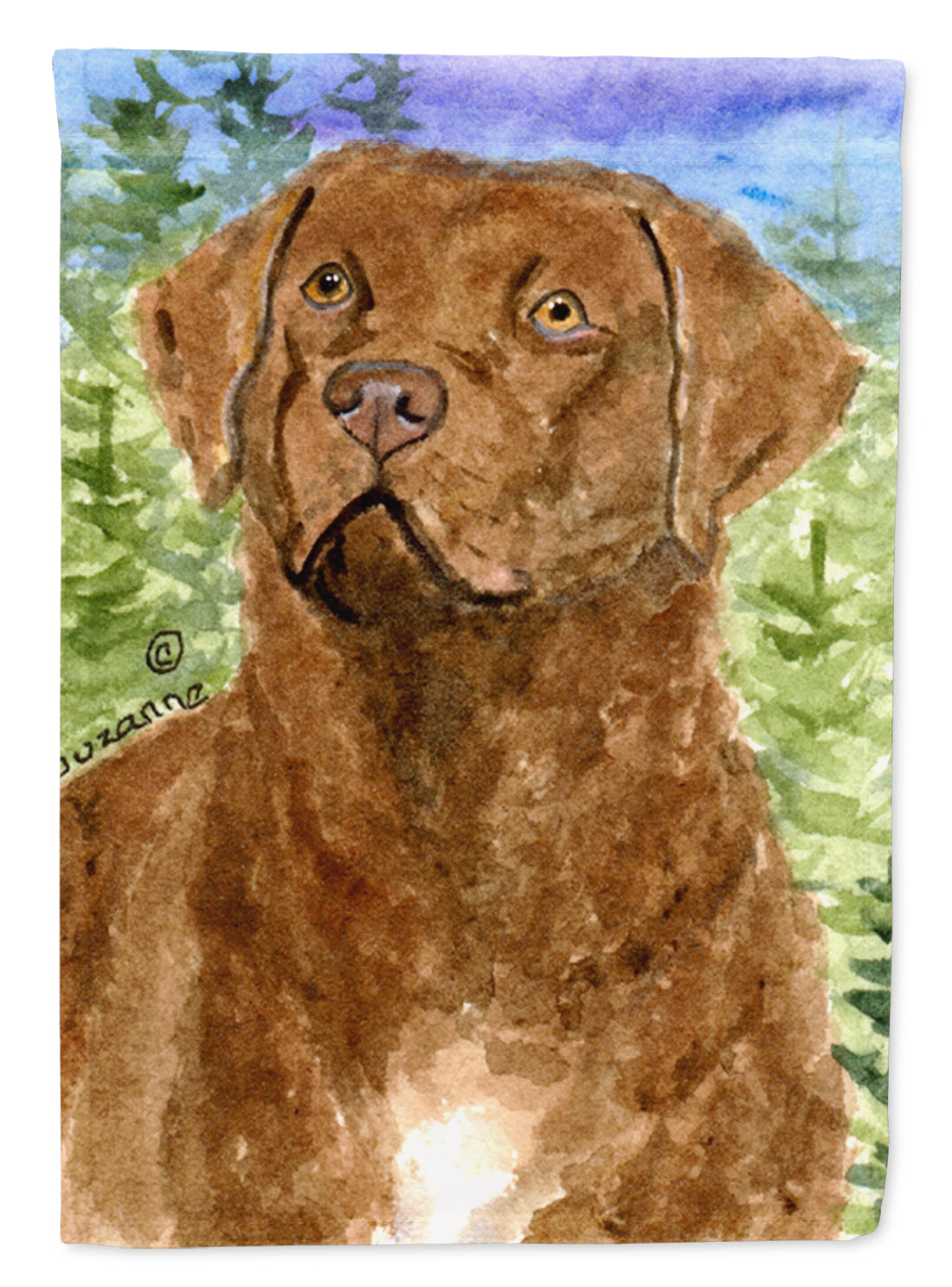 Chesapeake Bay Retriever Flag Canvas House Size  the-store.com.