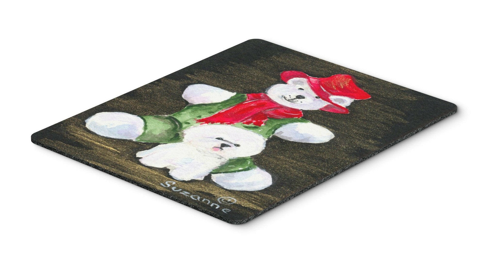 Bichon Frise Mouse Pad / Hot Pad / Trivet by Caroline's Treasures