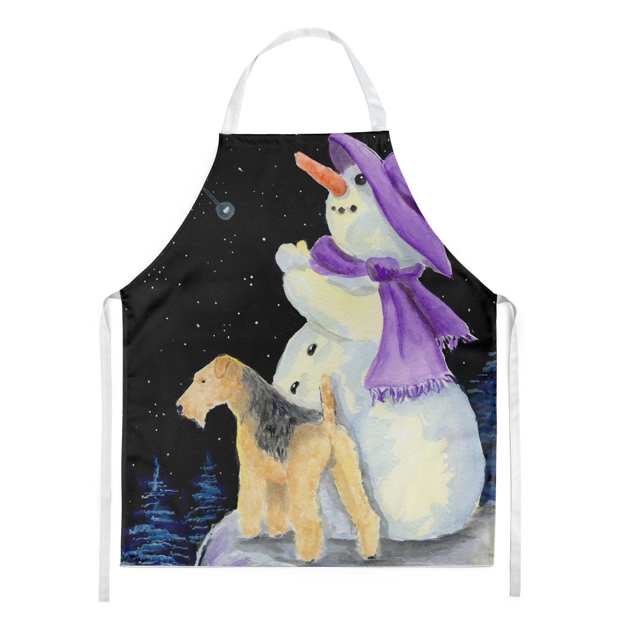 Snowman with Lakeland Terrier Apron - the-store.com