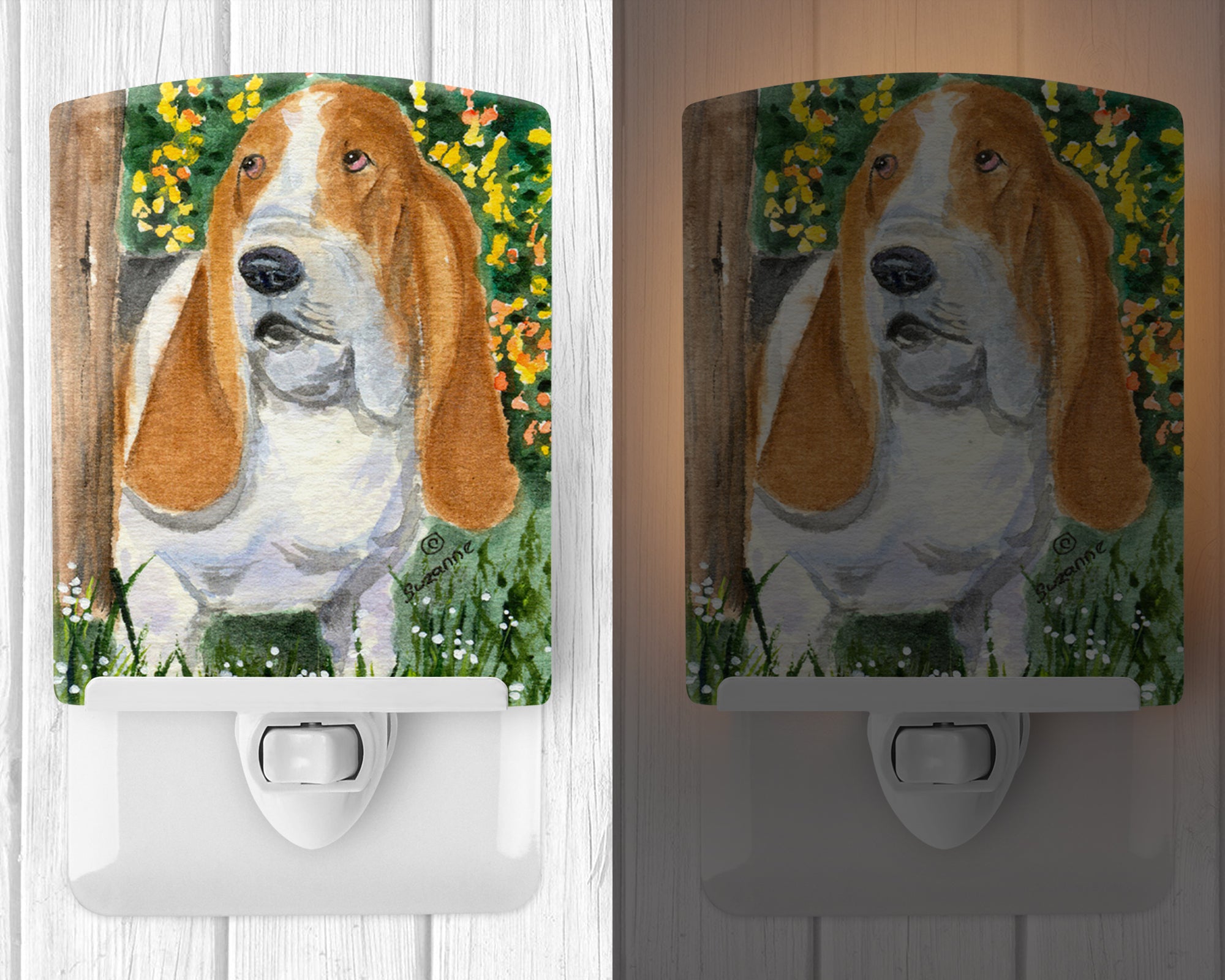 Basset Hound Ceramic Night Light SS8964CNL - the-store.com