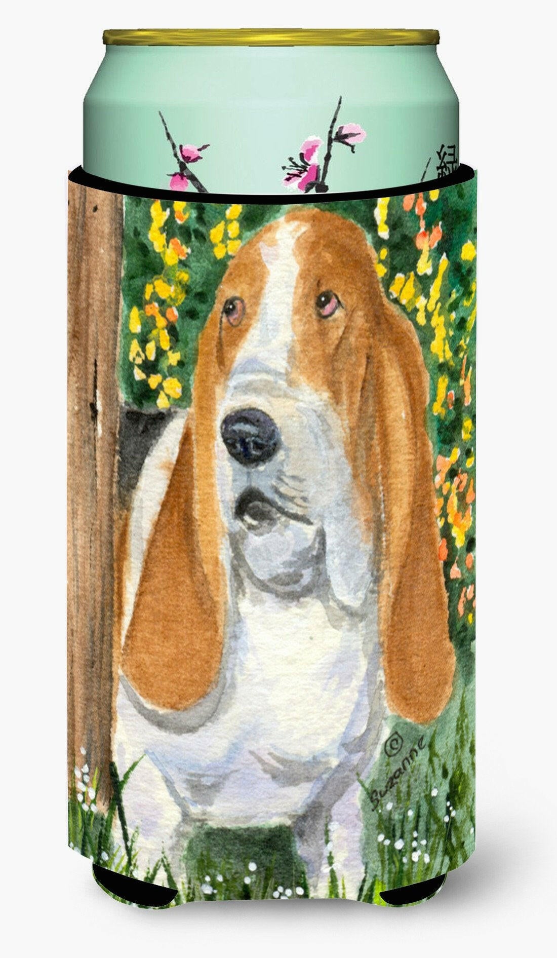 Basset Hound  Tall Boy Beverage Insulator Beverage Insulator Hugger by Caroline's Treasures